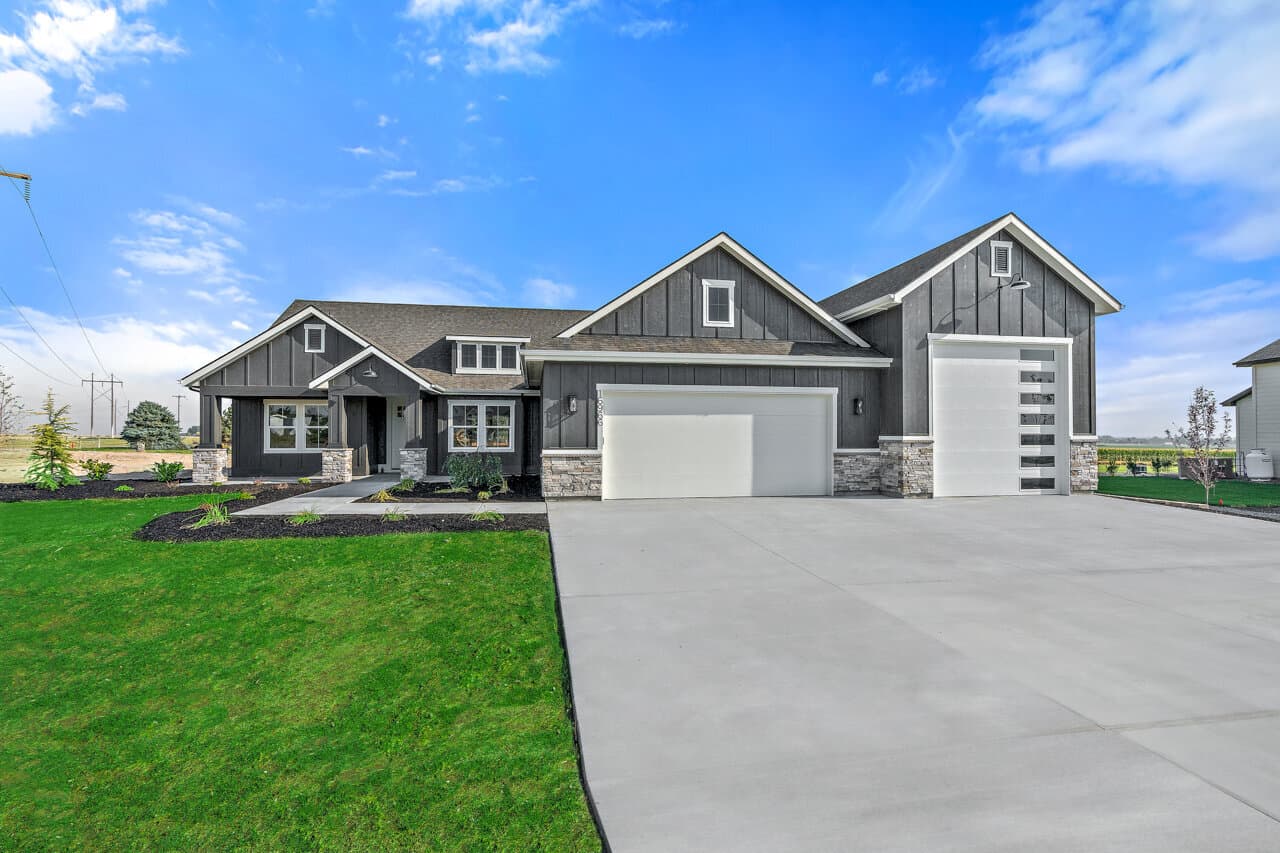 Custom home with a three-car garage in the Northstar subdivision, Caldwell