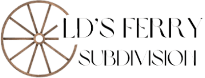 Old's Ferry Subdivision wagon-wheel logo
